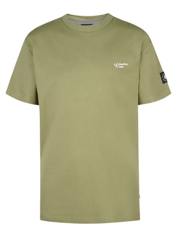 Petrol Industries T-Shirt mit Logo Flamingview in Grün
