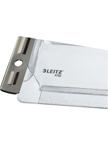 Leitz Prospekthüllen A4 170my PVC genarbt mit Falte Packung mit 3 Stück