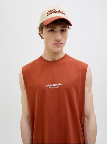 Jack & Jones Baseball Cap in Redwood Burl