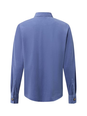 Marie Lund Cordbluse in blau - 0036