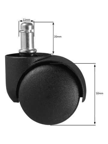 FineBuy Zubehör in Schwarz / Kunststoff / 5x5x5