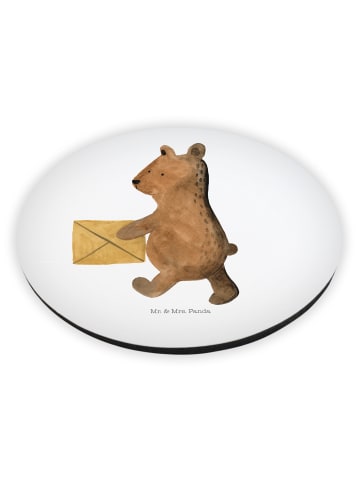 Mr. & Mrs. Panda Kühlschrankmagnet Bär Zuhause ohne Spruch in Weiß