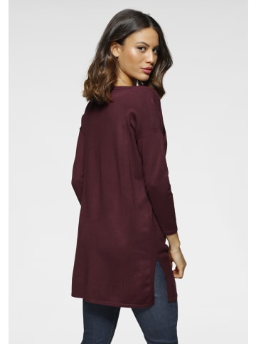 Laura Scott Longpullover in rotbraun