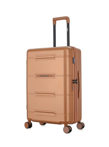 American Travel Mittelgroßer Hartschalenkoffer CLEVELAND in Hellbraun (65L)