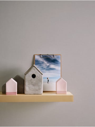 A.S. Création Tapete Soft Fabric in Silbergrau 