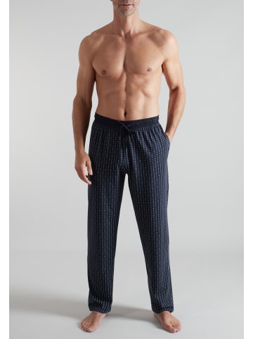 Götzburg Pyjamahose New York in blau-dunkel-Allover