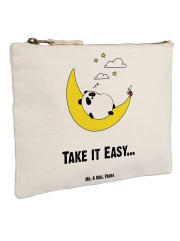 Mr. & Mrs. Panda Federmappe Panda Easy mit Spruch in Weiß