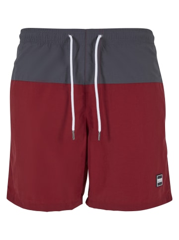 Urban Classics Beachwear - Bottom in brickred/darkshadow