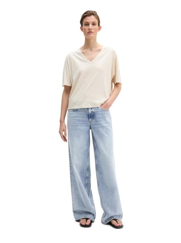 Marc O'Polo T-Shirt loose in Grey Silk