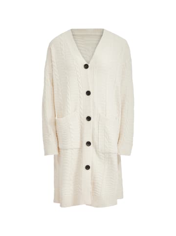 Tanuna Damen Strickjacke in Wollweiss