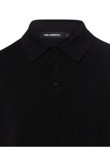 Karl Lagerfeld Poloshirt in schwarz