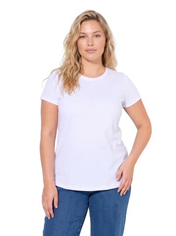 Ulla Popken Shirt in schneeweiß