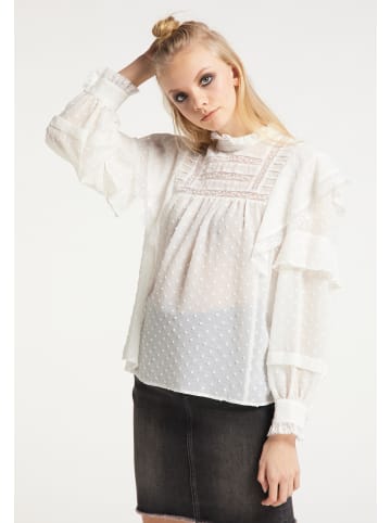 myMo ROCKS Damen Bluse in Weiss