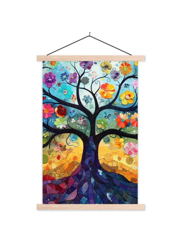 MuchoWow Poster mit Leiste Blumenbaum (BxH)