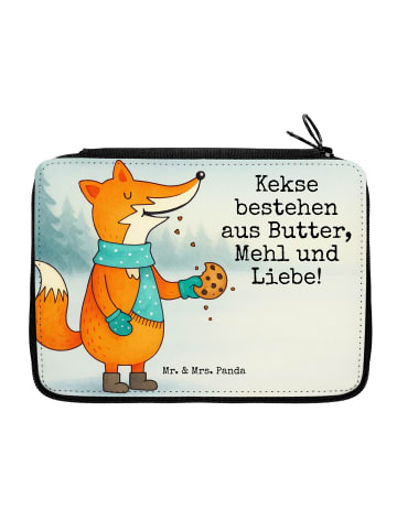 Mr. & Mrs. Panda Federmappe Fuchs Keks Design mit Spruch in Weiß