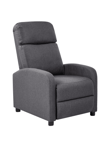 Beliani Fernsehsessel EMINENCE in Grau/Schwarz - (W) 66 x (H) 103 x (L) 74 cm