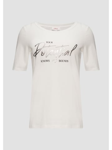 s.Oliver T-Shirt in 02D3_ecru