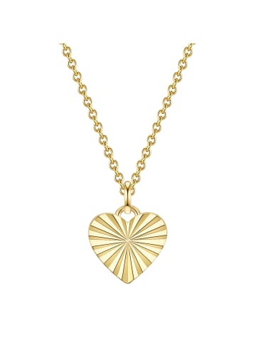 Glanzstücke München Halskette Herz Sterling Silber in gelbgold