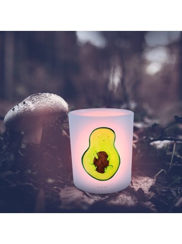 Mr. & Mrs. Panda Kerzenhalter Avocado Kern ohne Spruch in Transparent