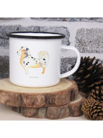 Mr. & Mrs. Panda Emaille Becher Hund Australien Shepherd ohne Sp... in Weiß