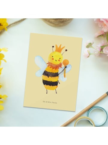 Mr. & Mrs. Panda bildkarte Biene König ohne Spruch in Gelb Pastell