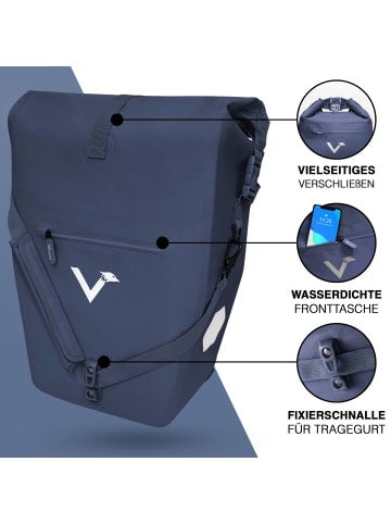Valkental Valkental ValkOcean Fahrradtasche - Meeresblau
