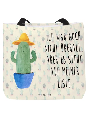 Mr. & Mrs. Panda Umhängetasche Kaktus Hut mit Spruch in Kaktus Grün