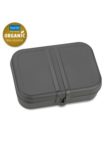 koziol PASCAL L - Lunchbox mit Trennsteg in nature ash grey