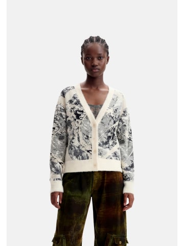 Desigual Pullover 'Bouquet Lacroix' in weiß