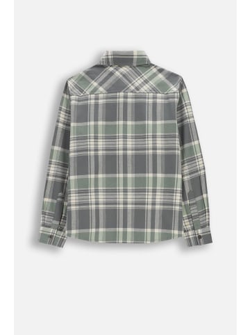 Coccodrillo Flanellhemd mit langen Ärmeln in grün
