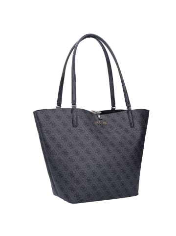 Guess Alby Toggle Shopper Tasche 25 cm in coal-black