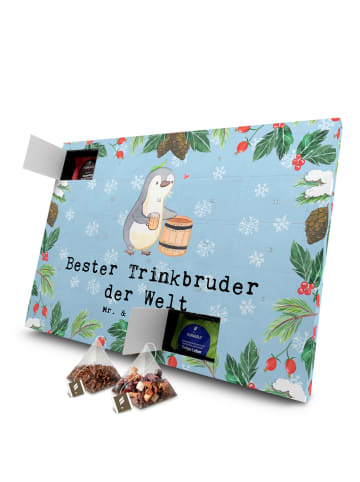 Mr. & Mrs. Panda Tee Adventskalender Pinguin Bester Trinkbruder ... in Eisblau