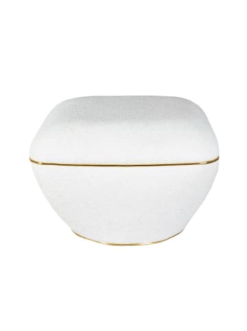 Kayoom Hocker Contessa 135 in weiß - gold