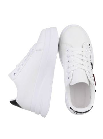 Ital-Design Freizeitschuh in Weiß und Schwarz