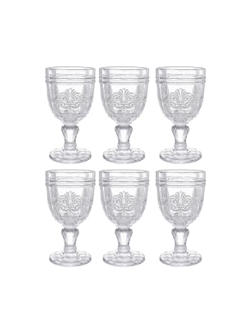 Butlers 6x Weingläser 230ml VICTORIAN in Transparent