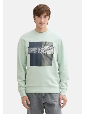 Tom Tailor Sweatshirt in hellgrün