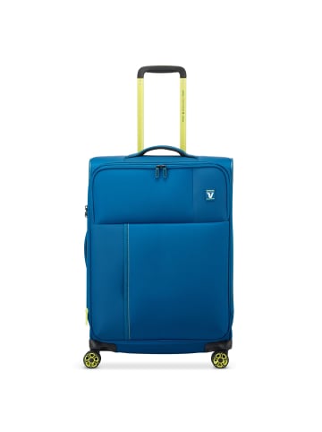 Roncato Move 4 Rollen Trolley 64 cm mit Dehnfalte in blu laguna