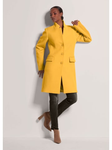 MADELEINE Kurzmantel mit Stehkragen in goldgelb