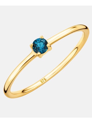 Diamant L'éternel Ring aus 375 Gelbgold mit Topas