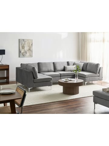 Beliani Modulsofa EVJA in Grau - (W) 300 x (H) 84 x (L) 150 cm