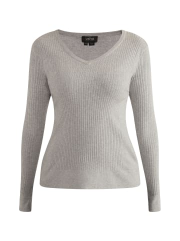usha BLACK LABEL Damen Strick Pullover in Grau