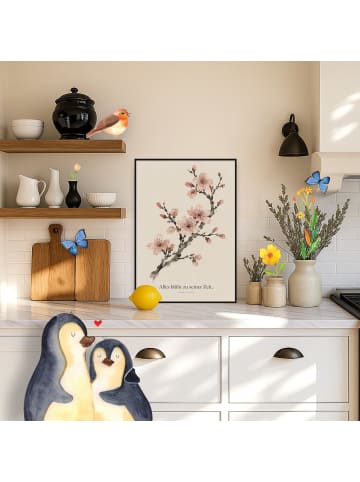 Mr. & Mrs. Panda Artprint Kirschblütenzweig beruhigend Design mi... in Weiß