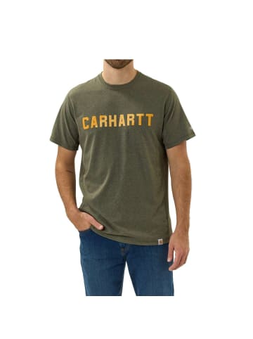 Logo T-Shirt in oliv