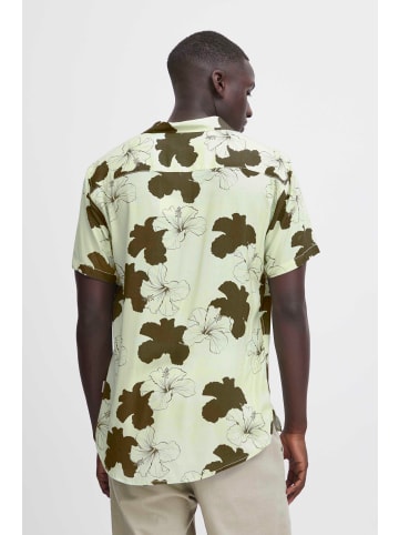 BLEND Kurzarmhemd BHShirt 20716383 lässiges florales Kurzarmhemd in oliv