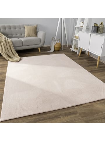 KADIMA DESIGN Teppich Kurzflor Unifarben Wohnzimmer in Beige