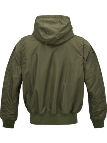 Brandit Jacke "Cwu Jacket Hooded" in Grün
