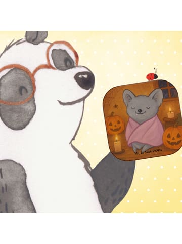 Mr. & Mrs. Panda Glasuntersetzer Fledermaus Chillt Design ohne S... in Weiß