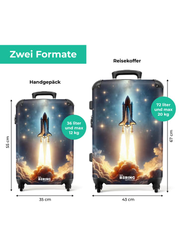 NoBoringSuitCases Suitcase, Handgepäck, Koffer, Trolley, Reisekoffer Einzigartiger Rocket