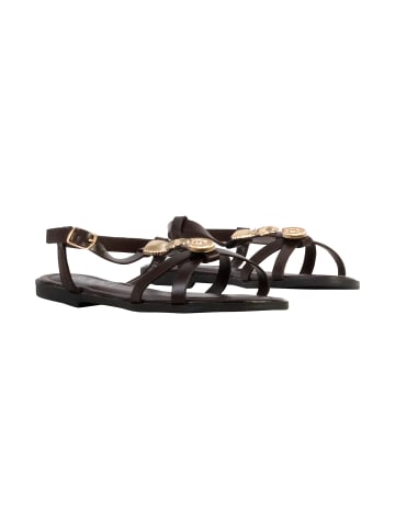 Joia Sandalen mit Riemchen Braun