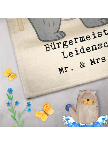 Mr. & Mrs. Panda Handtuch Bürgermeister Leidenschaft Design mit ... in Weiß
